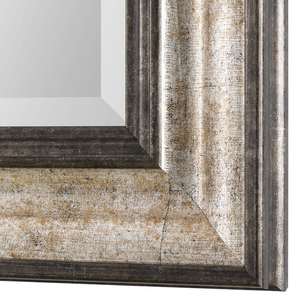 Uttermost Shefford Two- Toned Antiqued Metallic Silver And Bronze Mirror