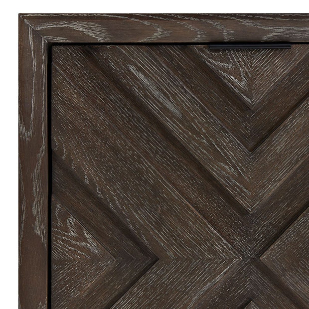 Uttermost Barrett Dark Chocolate Oak Cabinet