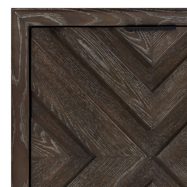 Uttermost Barrett Dark Chocolate Oak Cabinet