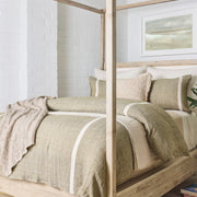 Pom Pom at Home Rory Moss and Flax Duvet Cover ~ Available in Queen and King Size