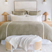 Pom Pom at Home Rory Moss and Flax Duvet Cover ~ Available in Queen and King Size