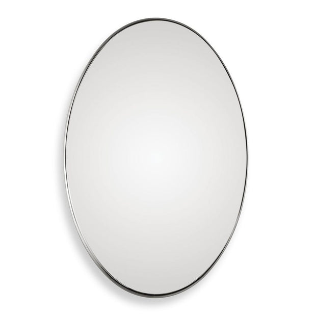 Uttermost Pursley Steel Brushed Nickel Oval Mirror