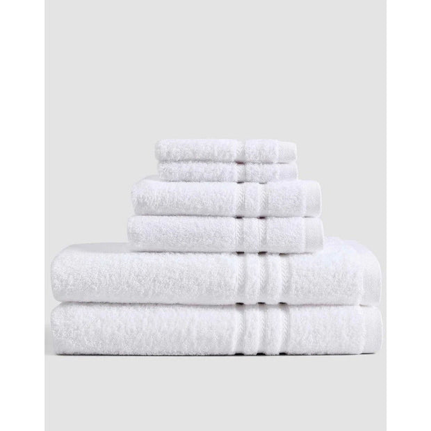 Sunday Citizen Ultra Plush White Towel Set 2 Bath Towels, 2 Hand Towels and 2 Washcloths