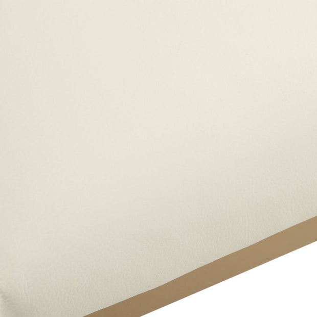 Uttermost Apsley Winter White Gold Framed Counter stool