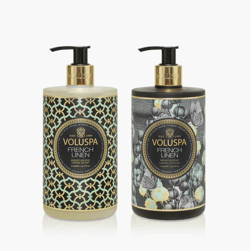 Voluspa French Linen Hand Soap And Hand Lotion