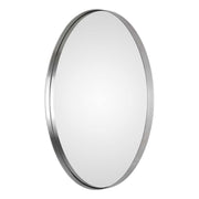 Uttermost Pursley Steel Brushed Nickel Oval Mirror