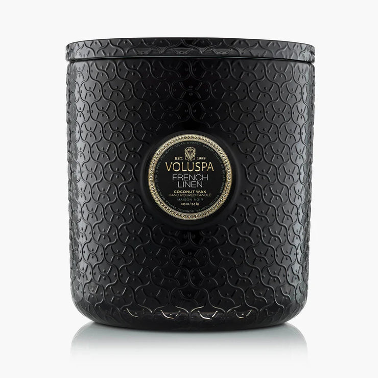 Voluspa French Linen 5 Wick Hearth Candle ~123oz
