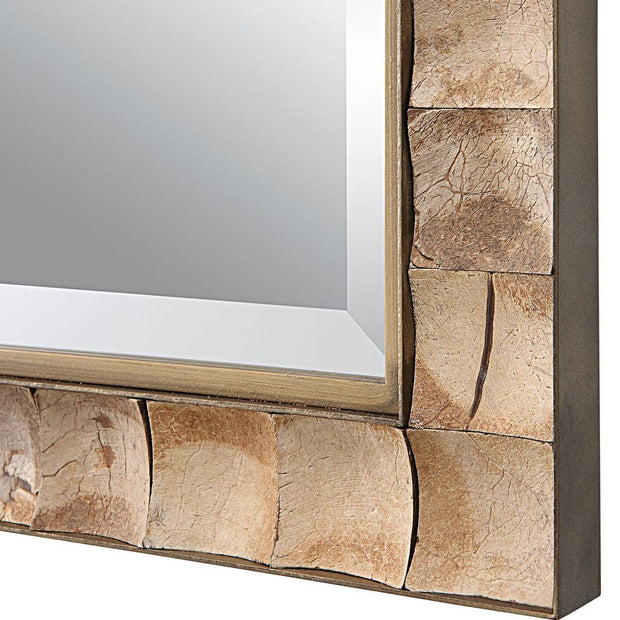 Uttermost Cocos Rectangle Coconut Shells Mirror