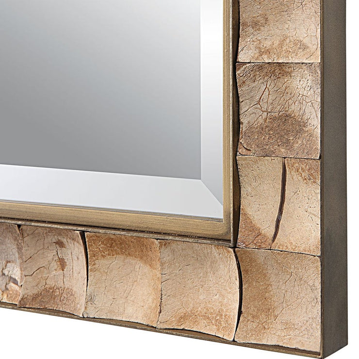 Uttermost Cocos Rectangle Coconut Shells Mirror