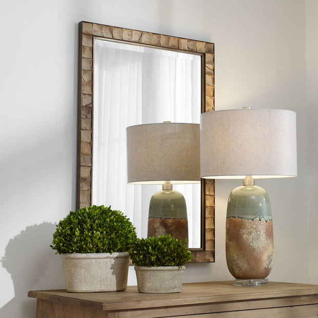 Uttermost Cocos Rectangle Coconut Shells Mirror