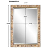 Uttermost Cocos Rectangle Coconut Shells Mirror