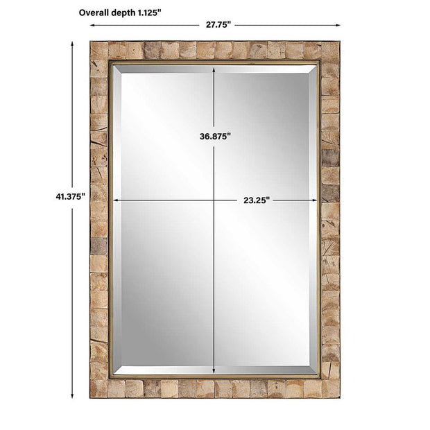 Uttermost Cocos Rectangle Coconut Shells Mirror