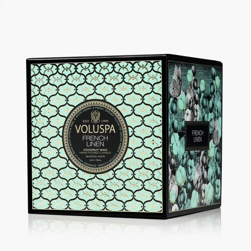 Voluspa French Linen Boxed Luxe Candle ~30oz