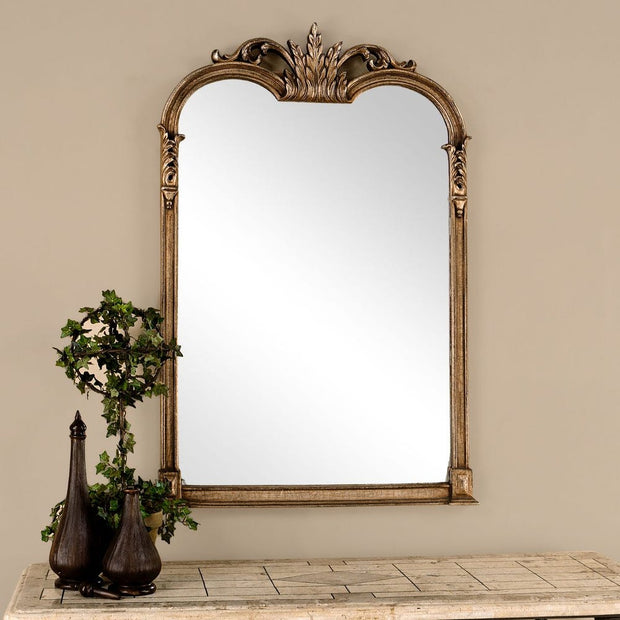 Uttermost Jacqueline Champagne Silver Leaf Mirror