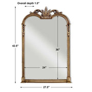 Uttermost Jacqueline Champagne Silver Leaf Mirror
