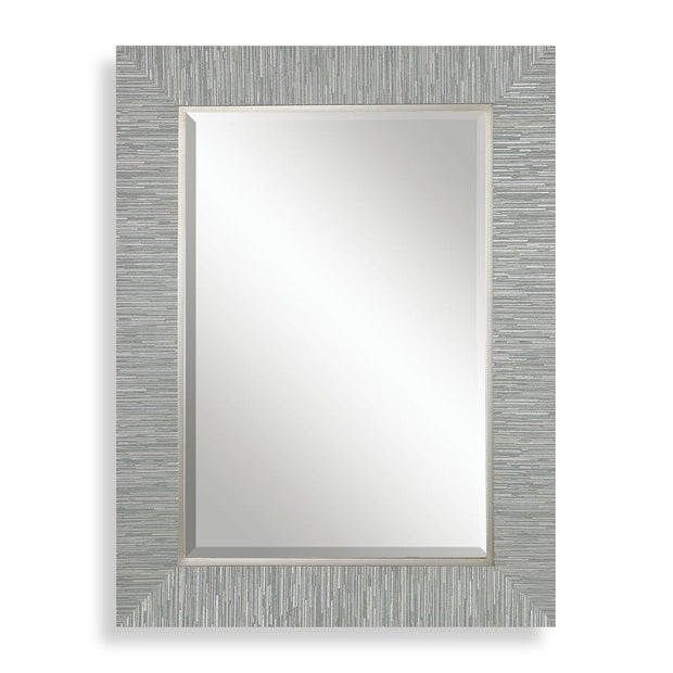 Uttermost Belaya Blue-Gray And Silver Mirror
