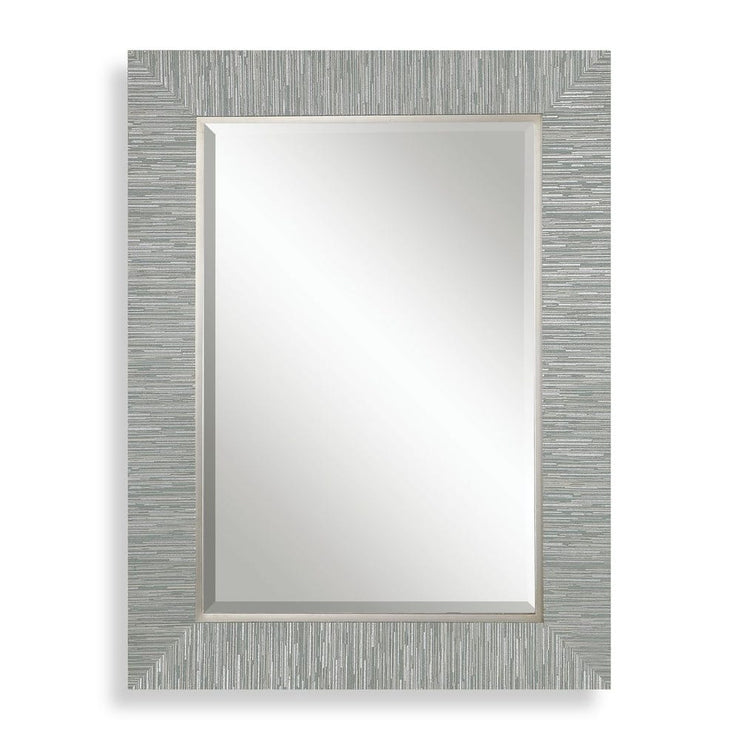 Uttermost Belaya Blue-Gray And Silver Mirror