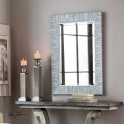 Uttermost Belaya Blue-Gray And Silver Mirror