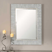 Uttermost Belaya Blue-Gray And Silver Mirror