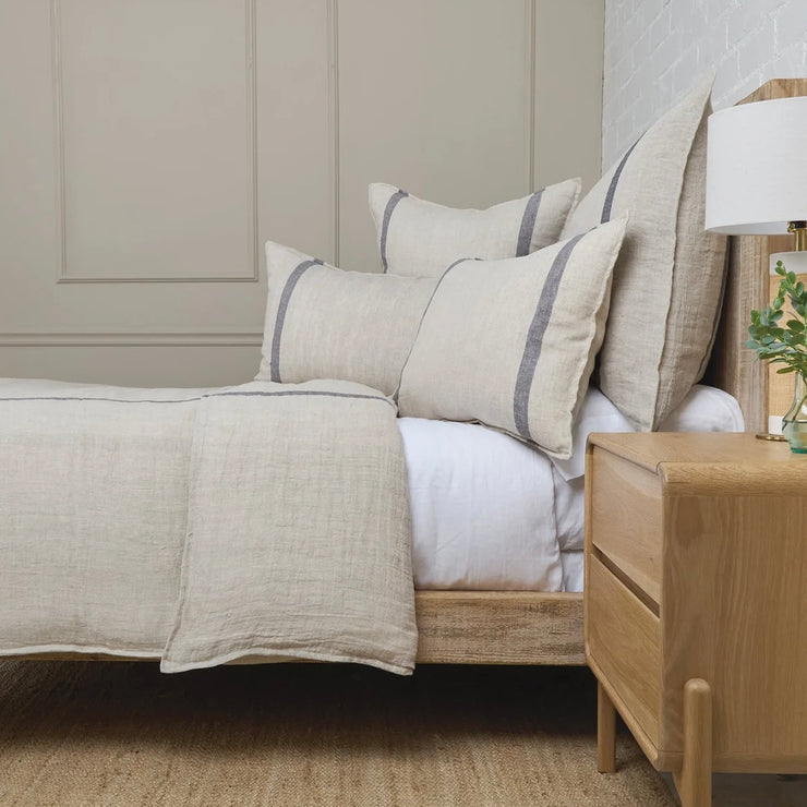 Pom Pom at Home Rory Flax and Midnight Duvet Cover ~ Available in Queen and King Size (Copy)