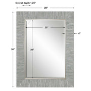 Uttermost Belaya Blue-Gray And Silver Mirror