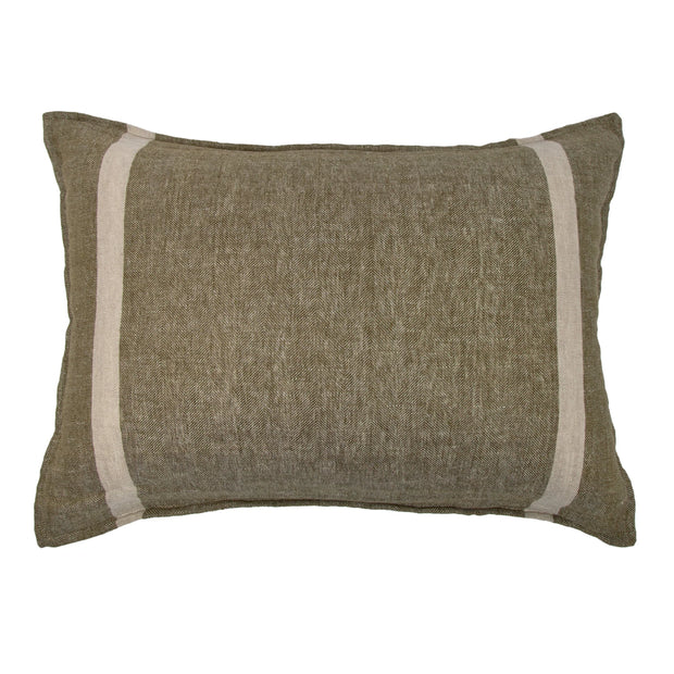 Pom Pom at Home Rory Moss and Flax Big Pillow with Insert ~ 28 x 36