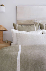 Pom Pom at Home Rory Moss and Flax Big Pillow with Insert ~ 28 x 36