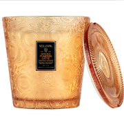 Voluspa Spiced Pumpkin Latte 3 Wick Hearth Candle 38 oz. ~ LIMITED QUANTITIES