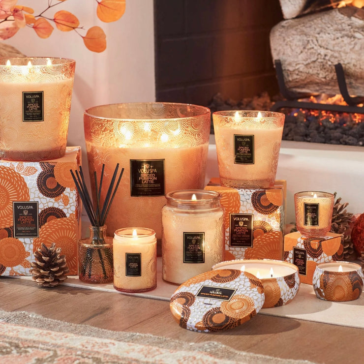Voluspa Spiced Pumpkin Latte Classic Candle 9 oz. ~ LIMITED QUANTITIES