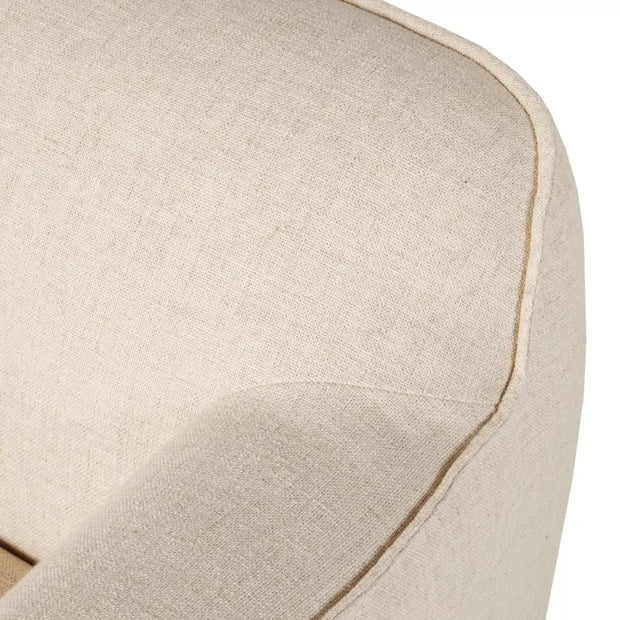 Four Hands Ericksen Swivel Chair ~ Antigo Natural Upholstered Performance Fabric