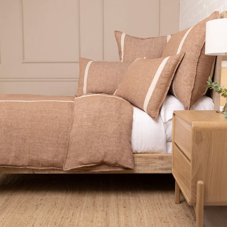 Pom Pom at Home Rory Terra Cotta and Flax Duvet Cover ~ Available in Queen and King