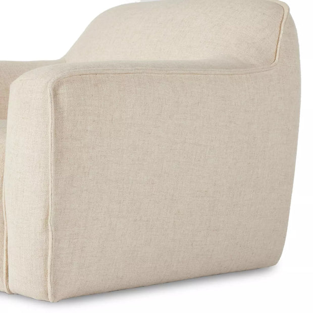 Four Hands Ericksen Swivel Chair ~ Antigo Natural Upholstered Performance Fabric