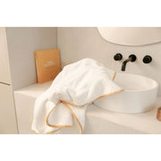 Sunday Citizen Porto White with Gold Towel Set 1 Bath Towel, 1 Hand Towel and 1 Washcloth