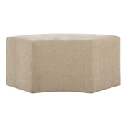 Uttermost Khai Cream Velvet Curved Bench