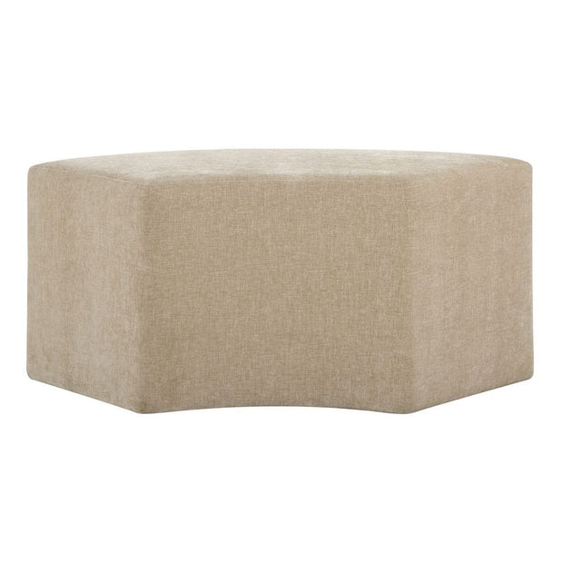 Uttermost Khai Cream Velvet Curved Bench