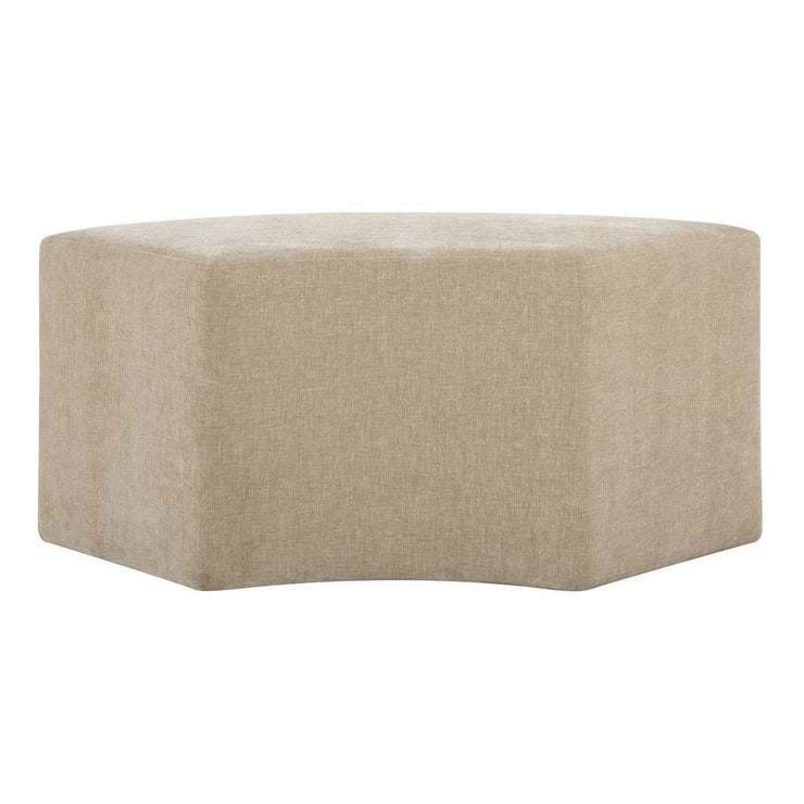Uttermost Khai Cream Velvet Curved Bench