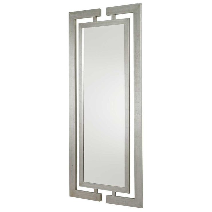 Uttermost Jamal Wooden Frame Silver Leaf Mirror