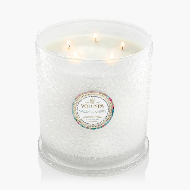 Voluspa Wildflowers 5 Wick Hearth Candle ~ 123oz