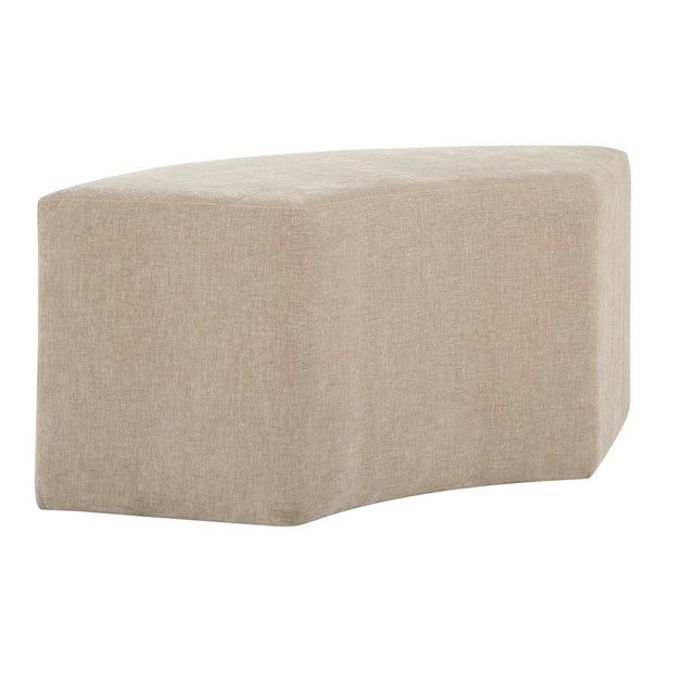 Uttermost Khai Cream Velvet Curved Bench