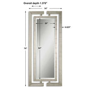 Uttermost Jamal Wooden Frame Silver Leaf Mirror