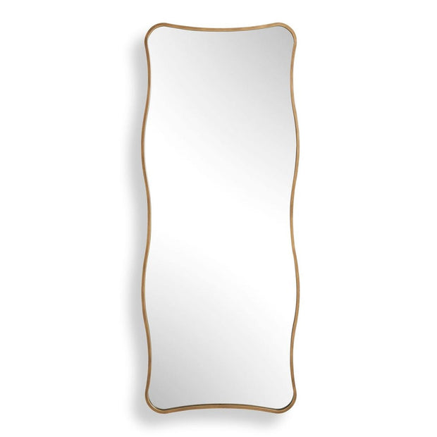 Uttermost Pavia Curvy Antique Gold Iron Tall Mirror