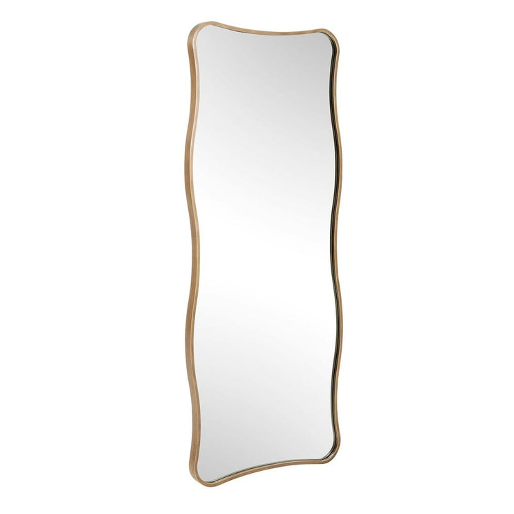 Uttermost Pavia Curvy Antique Gold Iron Tall Mirror