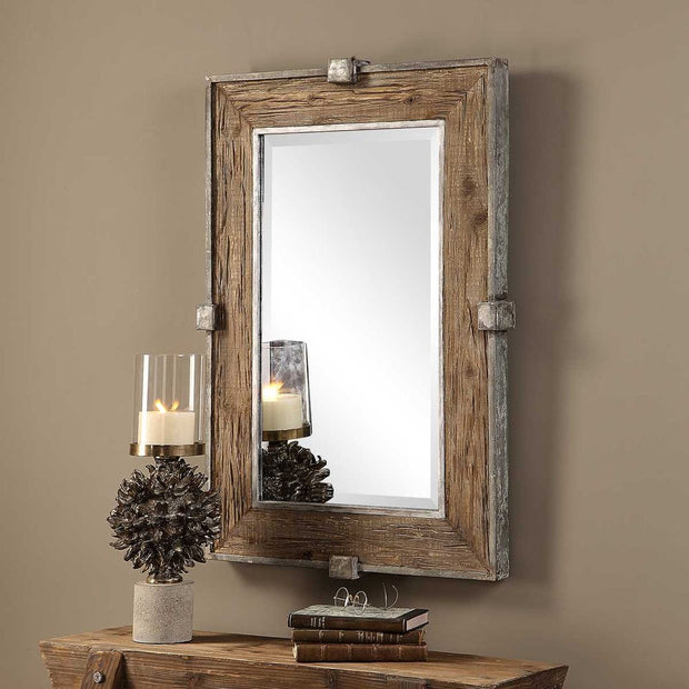 Uttermost Siringo Weathered Fir Wood  Mirror