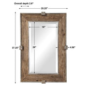 Uttermost Siringo Weathered Fir Wood  Mirror