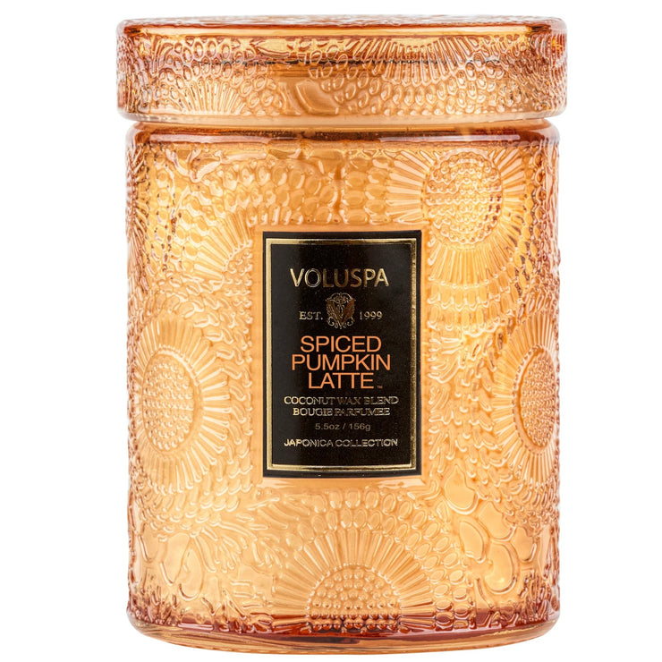 Voluspa Spiced Pumpkin Latte Small Jar Candle 5.5 oz.