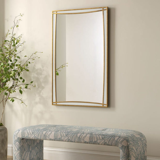Uttermost Florence Warm Antique Gold Mirror