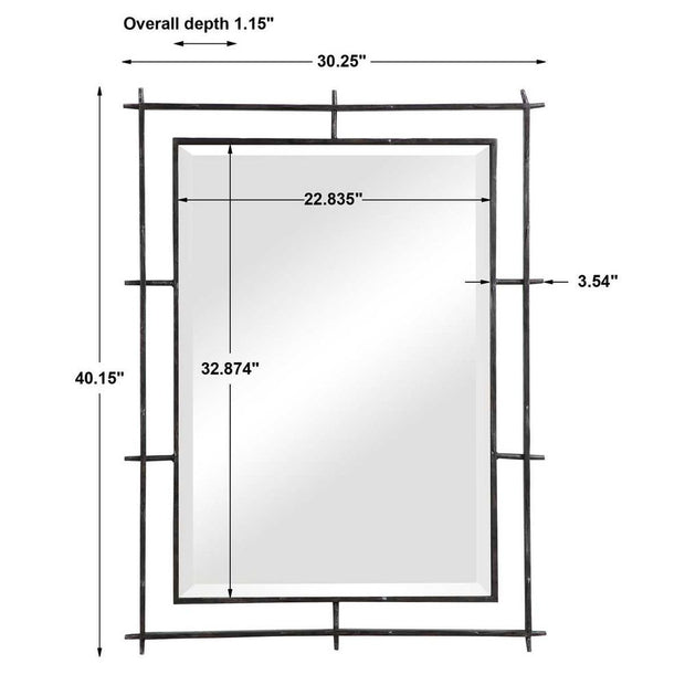 Uttermost Ironworks Industrial Iron Mirror
