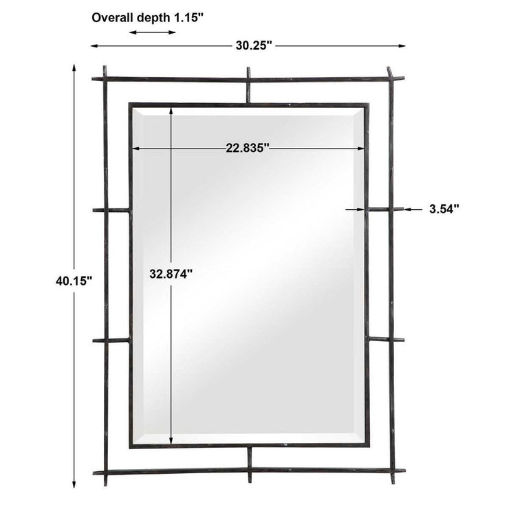 Uttermost Ironworks Industrial Iron Mirror