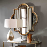 Uttermost Lourosa Quatrefoil Champagne Silver Mirror