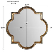 Uttermost Lourosa Quatrefoil Champagne Silver Mirror